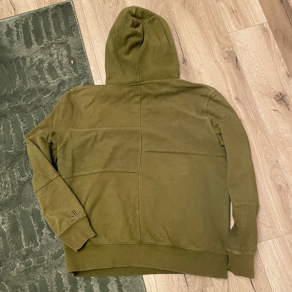 Vintage WESC heavyweight Mike patchwork French terry streetwear hoodie L - Picture 4 of 6